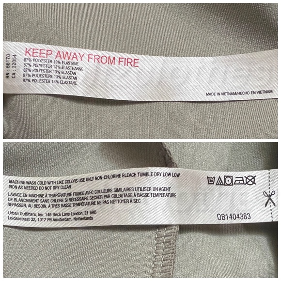 Free People Shine Ruched Vented Kick Flare Leggings Green - Picture 9 of 9